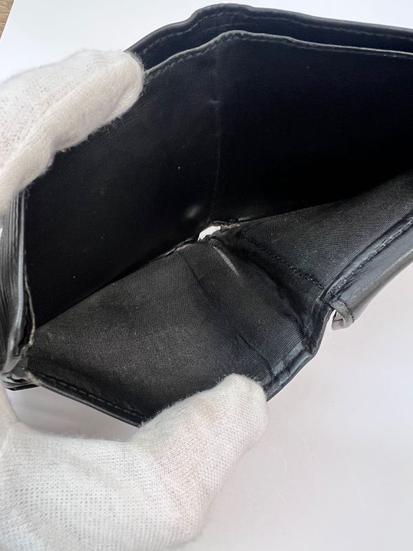 Louis Vuitton Bifold Wallet Epi Black Leather M63542 07bs052