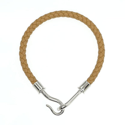 Hermes Jumbo Bracelet Braided Biscuit Silver-hardware Leather Bracelet