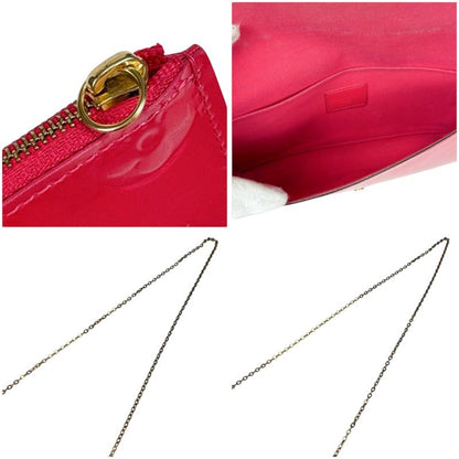 Louis Vuitton Pochette Felicie Chain Shoulder Bag Chain Wallet Vernis Patent