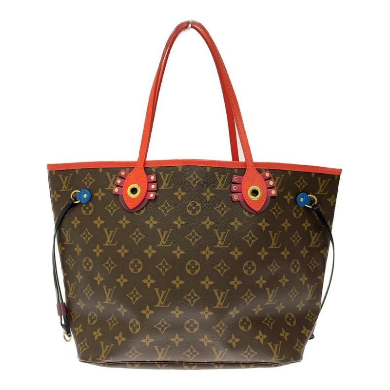 Louis Vuitton M41663 Monogram PVC Neverfull MM Totem Brown 365183 Shoulder Bag