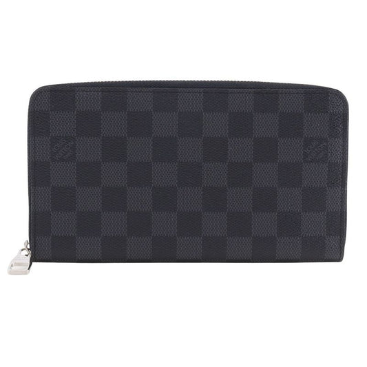 Louis Vuitton Zippy Organizer Travel Case N60111 Damier Graphite Canvas Black