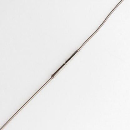 Hermes Caged Ash H Cube Metal Silver Ladies 8.2g Necklace