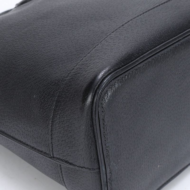 Gucci GG Marmont 739730 Leather 2WAY Tote Bag Shoulder Hand Black A4 Ladies RRM