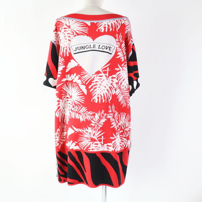 Hermes 3e2827d3 Jungle LOVE Jungle Love Silk Tunic/dress Red 38 Made In Italy