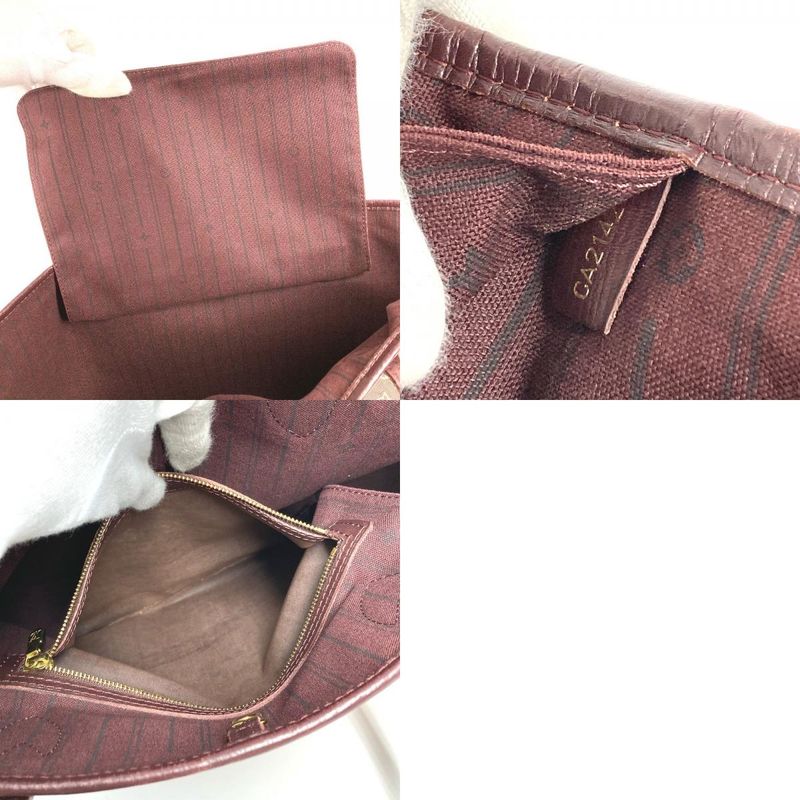 Louis Vuitton Shoulder Bag Neverfull MM M40515 Monogram Idylle Sepia Red