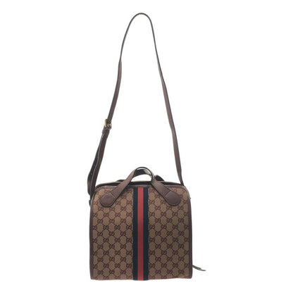 Gucci - Ophidia GG Canvas Shoulder Bag - Red - Women's
