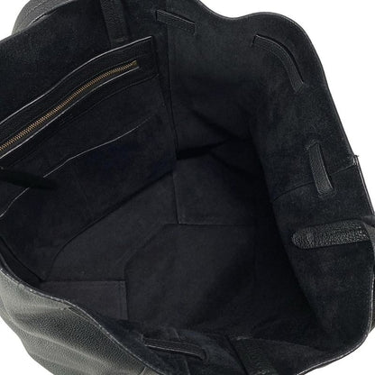 Celine Tote Bag Cabas Phantom Small With Belt Black Leather