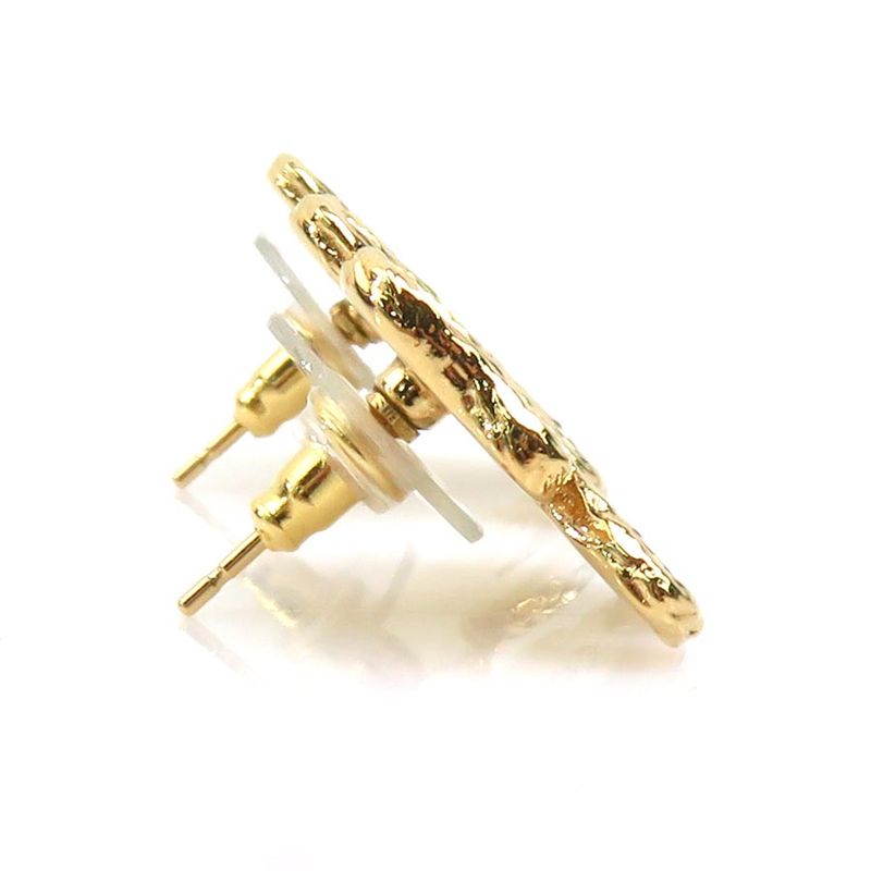 Chanel Earrings Clover Coco Mark