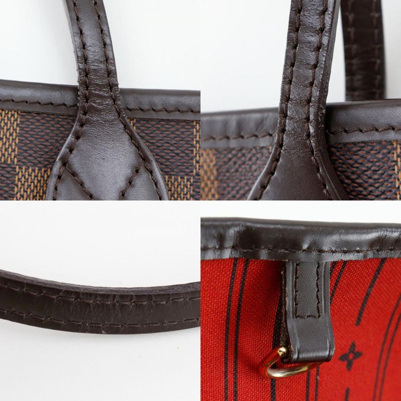 Louis Vuitton Neverfull MM N51105 Damier Canvas Brown Gi2102 Ladies Tote Bag