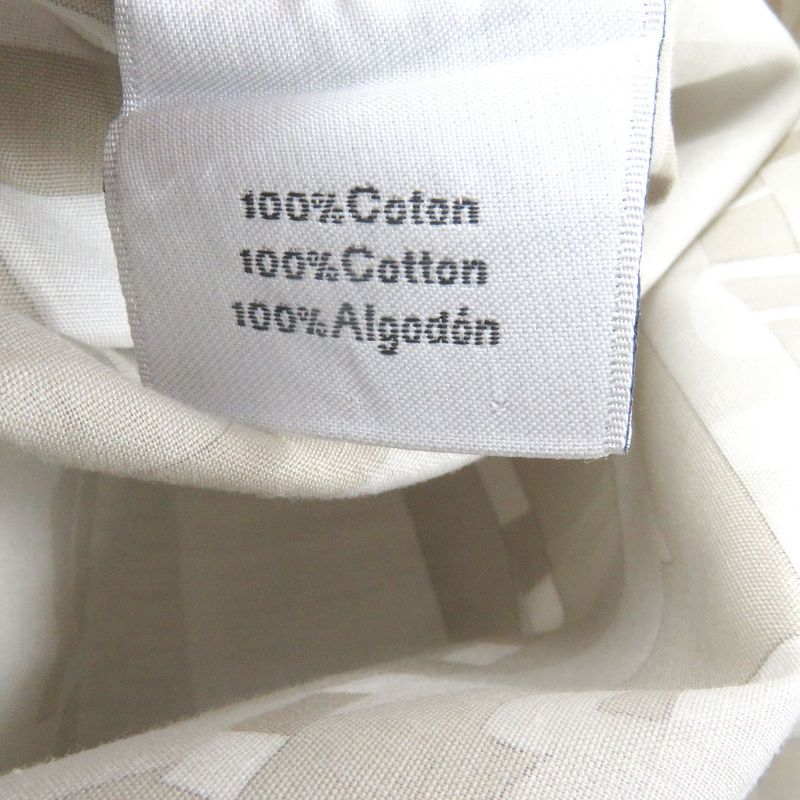 Hermes 100% Cotton Abstract Total Pattern Sleeve Serie Buttons Long Sleeves