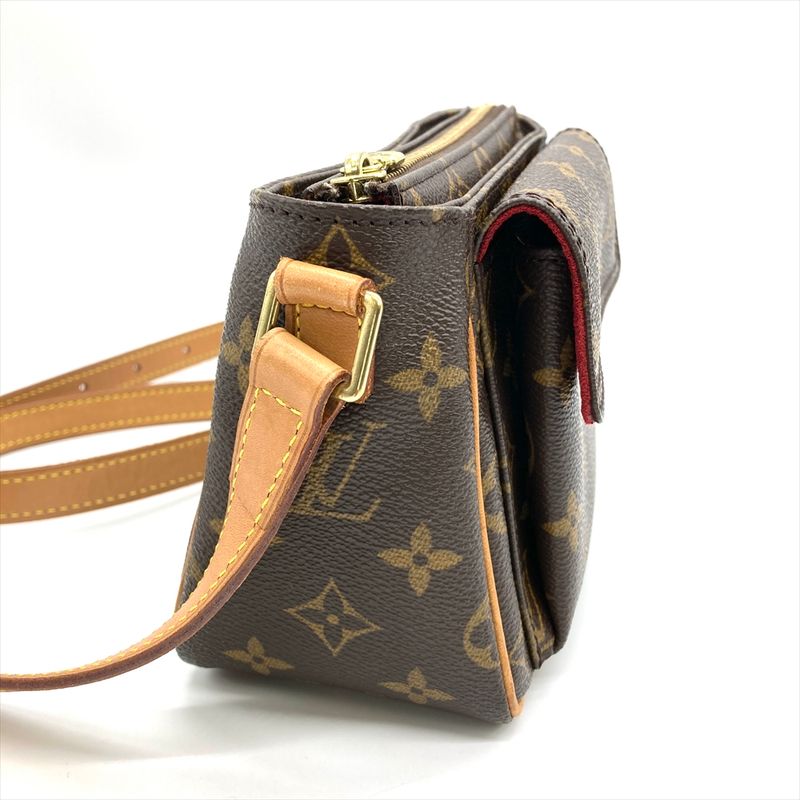 Louis Vuitton Viva Cité PM Shoulder Bag Monogram Canvas M51165 Brown Gold