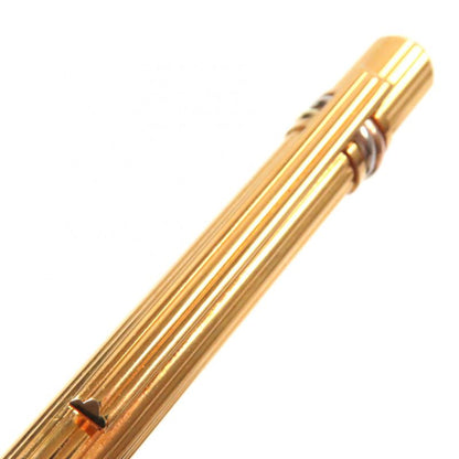  Cartier Trinity Striped Logo Engraved Twist Ballpoint Pen Gold