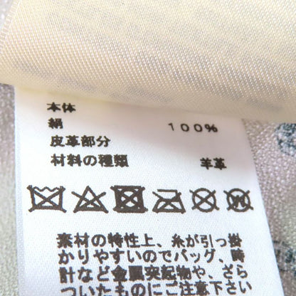 Hermes 22AW 2h0619dn 100% Silk Back Ribbon Total Pattern Long Sleeves Cut And