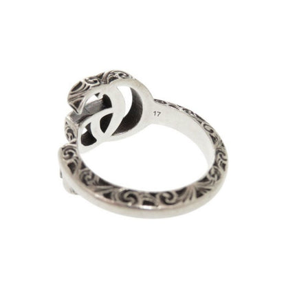 Gucci Double G Silver 925 Size Approx 15-16 (#17) Ring 1241 Gucci