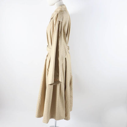 Gucci 2024 771441 GG Pattern Belted Wide Sleeves Oversilhouette Long Single