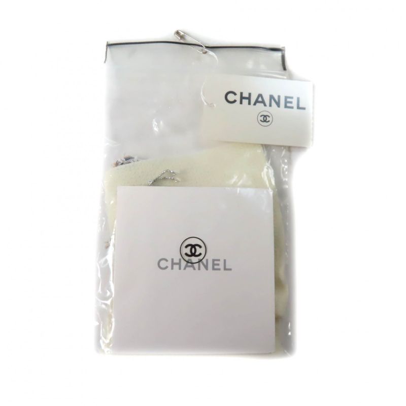 CHANEL 05C P24999 100% Wool Coco Mark Emblem Tweed Trim Sleeveless Cut And Sewn