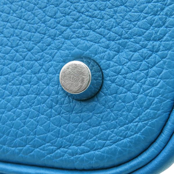 Hermes Handbag Picotin Lock MM Eclat Taurillon Clemence Swift Blue Frida and