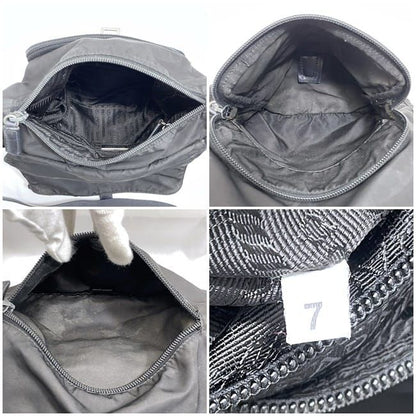 Prada Shoulder Bag Black NERO Tessuto Bt8994