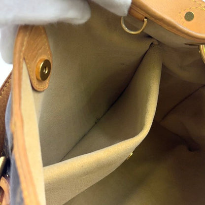 Louis Vuitton Galleria PM Monogram Leather × PVC Brown Shoulder Bag Gold M56382