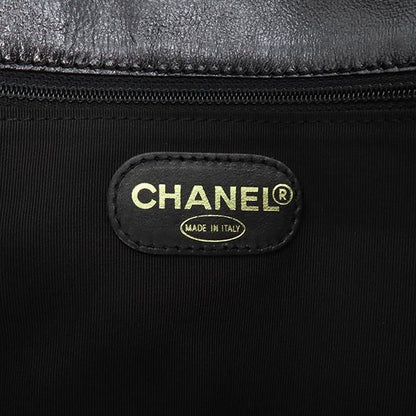 Chanel Shoulder Bag Logo Sakosh Leather Black 59***** [storage Bag