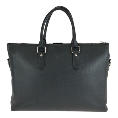 Louis Vuitton Taiga Anton Black Silver Hardware Leather M33416 Business Bag