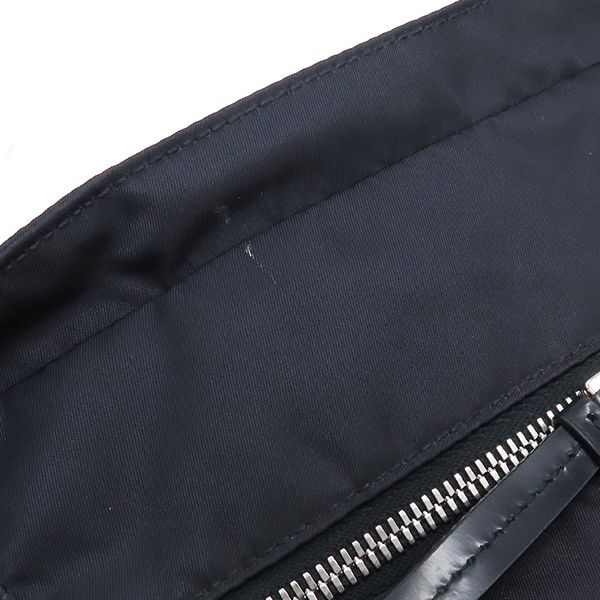 Prada 2way Bag Tessuto 2way Tote Bag Nylon Leather Navy Silver Hardware Navy