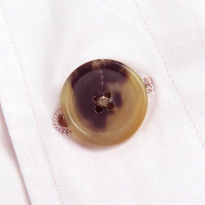 Hermes 23SS 100% Cotton Pocket Design Single Tailored Jacket Light Pink 48 Made