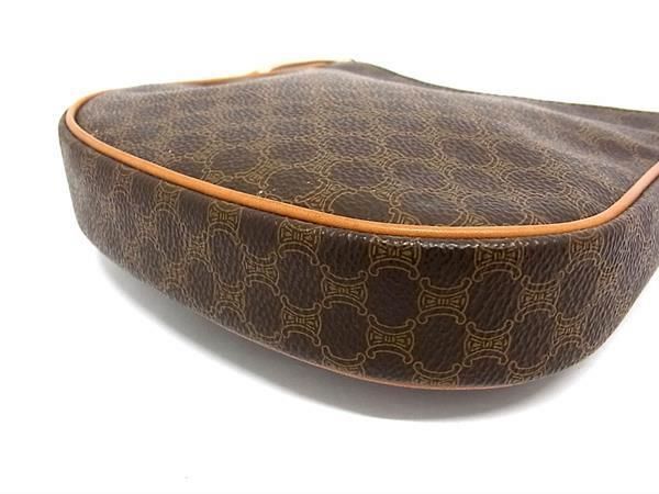 Celine Macadam Pattern PVC X Leather Shoulder Handbag Mini Bag