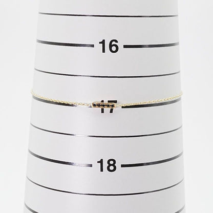 Celine Black Diamond 18K Line Bracelet 25-1546s