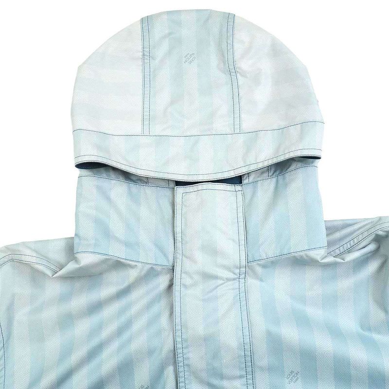 Louis Vuitton 22aw Reversible Damier Stripe Parka Rm222v Nf3 Hnk05w Blue 48