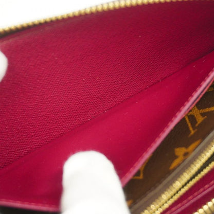 Louis Vuitton Long Wallet Monogram Portefeuille Cles Mance M60742 Fuchsia Ladies