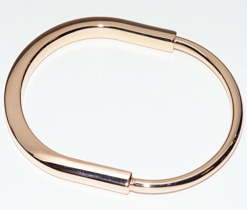 Tiffany & Co Bangle Bracelet 18K Pink Gold Rock Bangle Extra Large