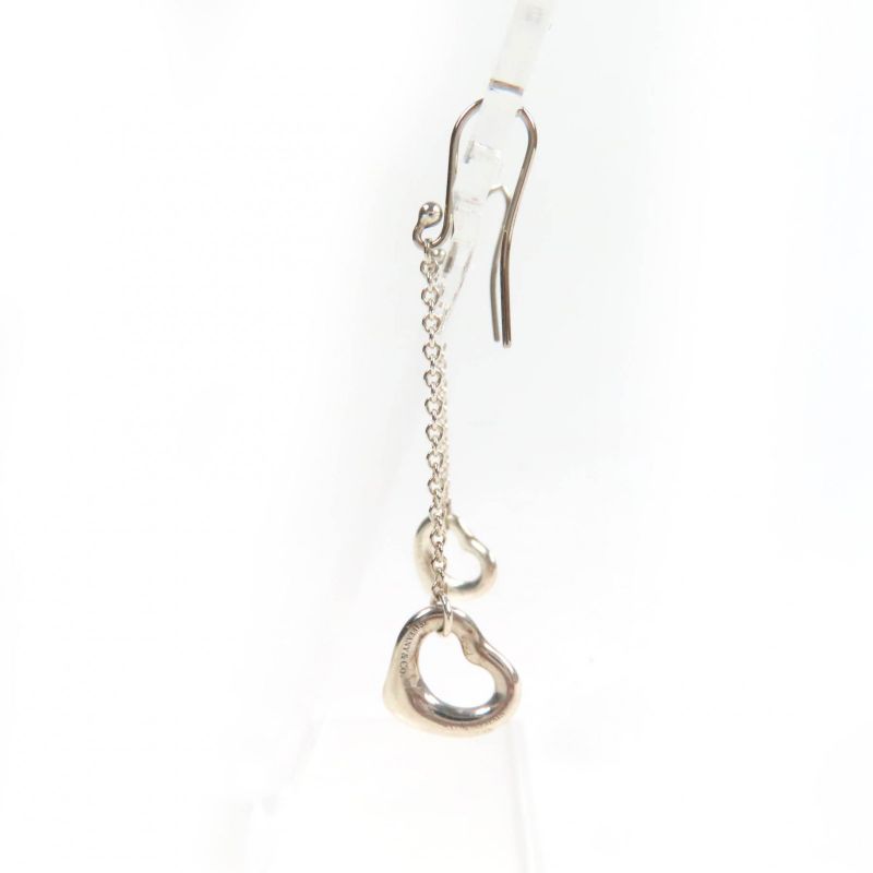 Tiffany & Co Elsa Peretti Open Heart Drop Earrings Ag925 Accessorie