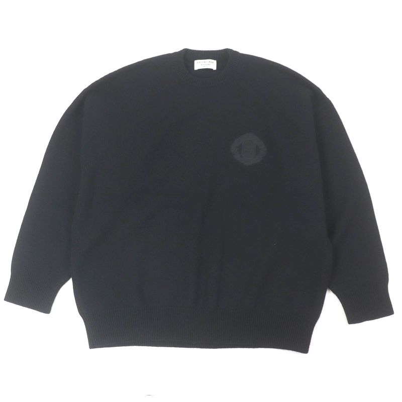 Balenciaga 2021 675352 100% Cashmere Wardrobe Unisex Sporty Logo Embroidered