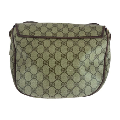 Gucci Vintage Old Gucci Beige Brown Gold Hardware GG Supreme Canvas Crossbody