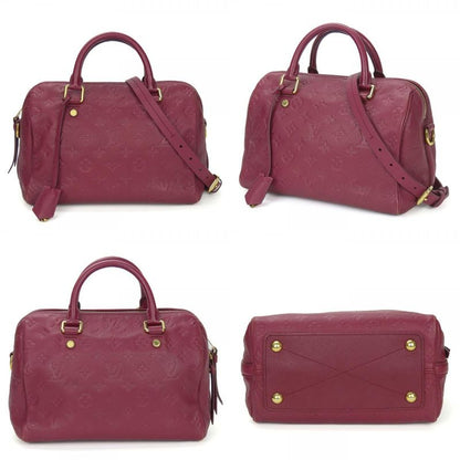 Louis Vuitton Speedy Bandoliere 25 M40764 Monogram Empreinte Purple Aurore 2WAY