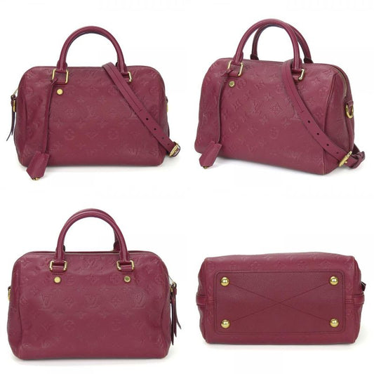 Louis Vuitton Speedy Bandoliere 25 M40764 Monogram Empreinte Purple Aurore 2WAY