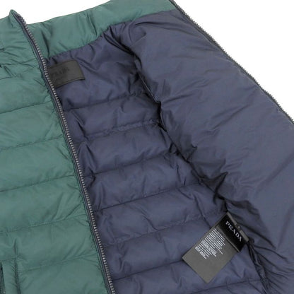 Prada Current Black Tag Triangle Logo Down Jacket 6Y Kids Hood Storage 110-120cm