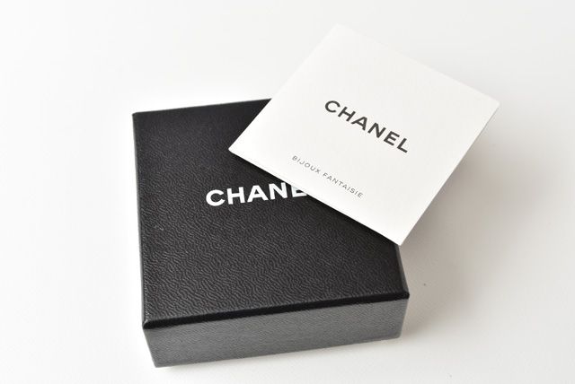 Chanel Earrings Eiffel Tower Motif In Black Silver