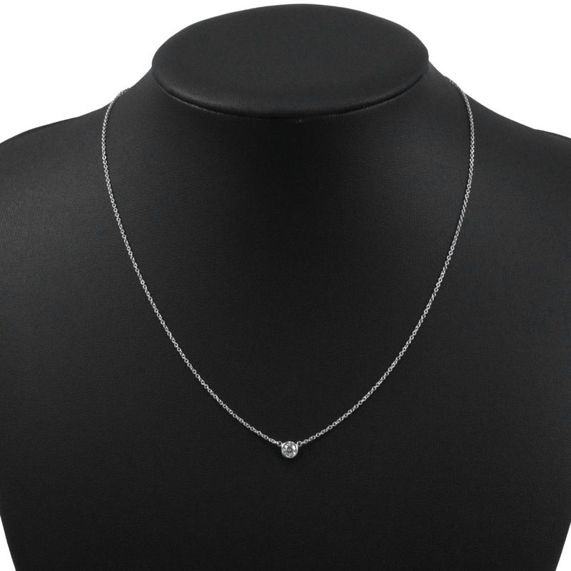 Tiffany & Co By-the-yard 1P Diamond Elsa Peretti Pt950platinum X Diamond Ladies