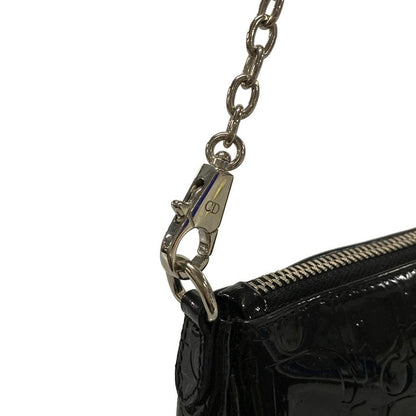 Dior/christian Dior Handbag Trotter Black Chain Handle Leather