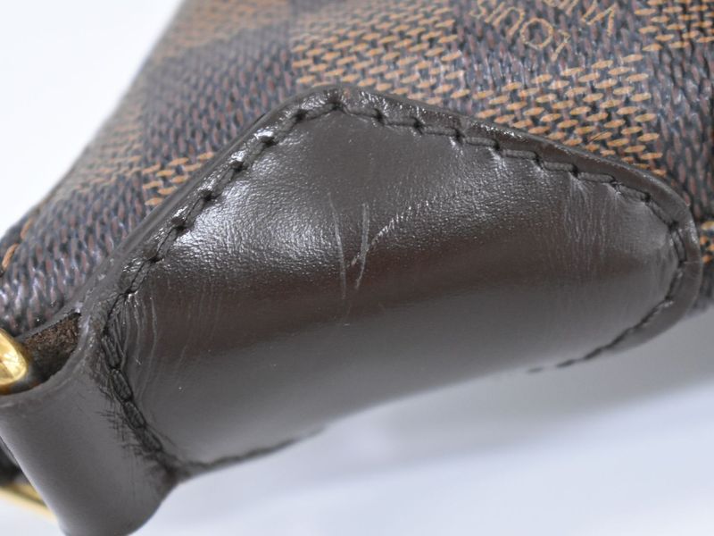 Authentic Louis Vuitton LV Bloomsbury GM Damier Ebène Shoulder Bag Pochette