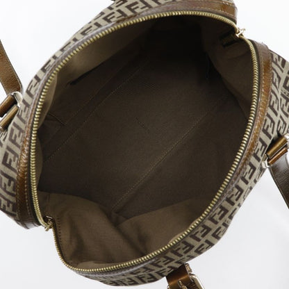 Fendi Zucca Mini Boston 8bl106-cnl Nylon Canvas Bronze Ladies Shoulder Bag