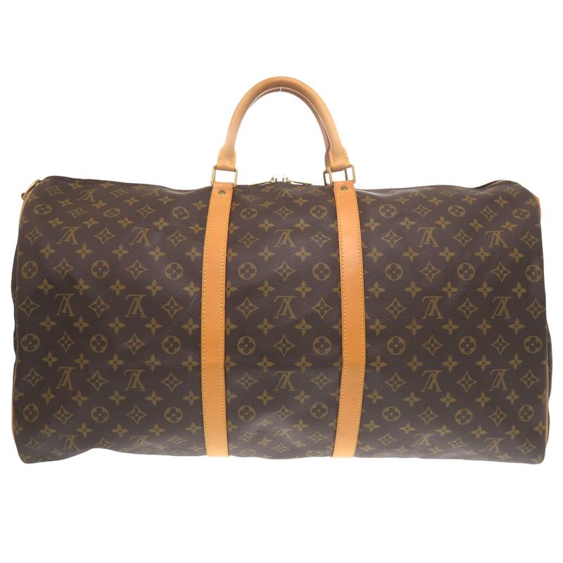 Louis Vuitton Keepall Bandoliere 60 Monogram M41412 Boston Bag LV 1188 Louis