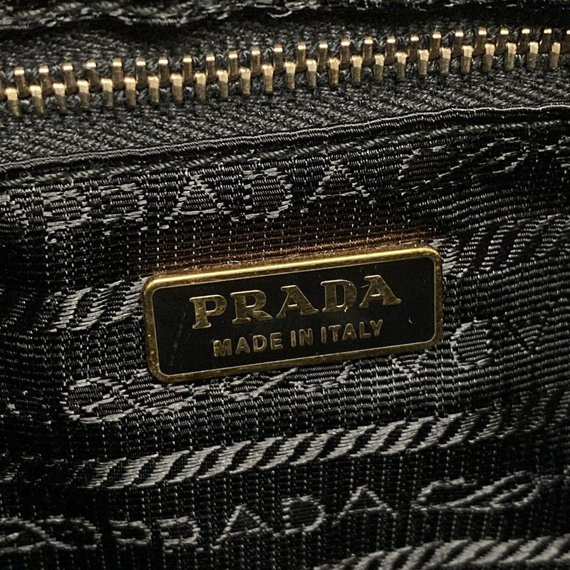 Prada Shoulder Bag - Bt0077 Black Leather