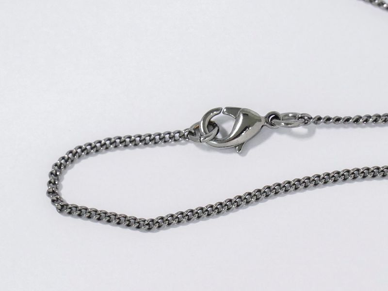 Object Chanel Coco Mark Star Rhinestone Necklace Pendant Metal Silver Hardware