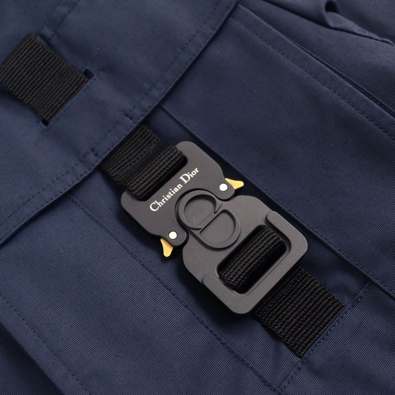 DIOR Homme DIOR Homme 933c316a4530 Cotton CD Buckle Hooded Hoodie Jacket Navy