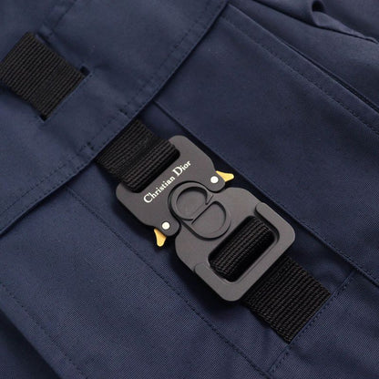 DIOR Homme DIOR Homme 933c316a4530 Cotton CD Buckle Hooded Hoodie Jacket Navy