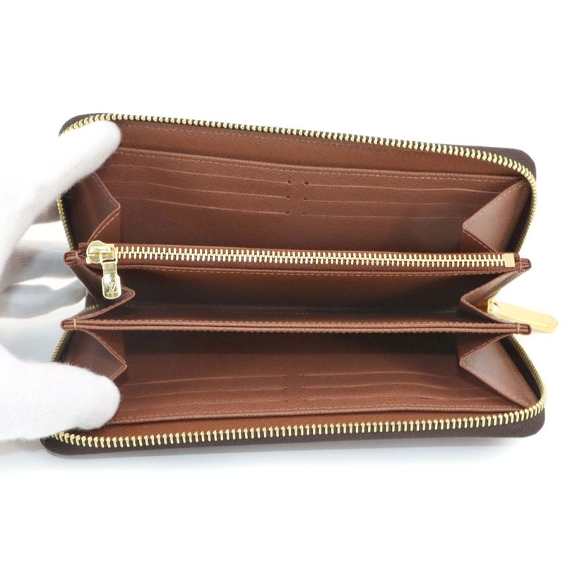 Louis Vuitton Monogram Zippy Wallet Round Zipper Long Wallet Brown M42616