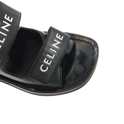 Celine Leo Velcro Sandals Black 35